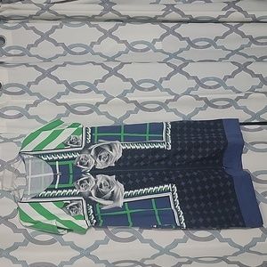 New summer dress with pockets and embellishments.  Zipper in the front.